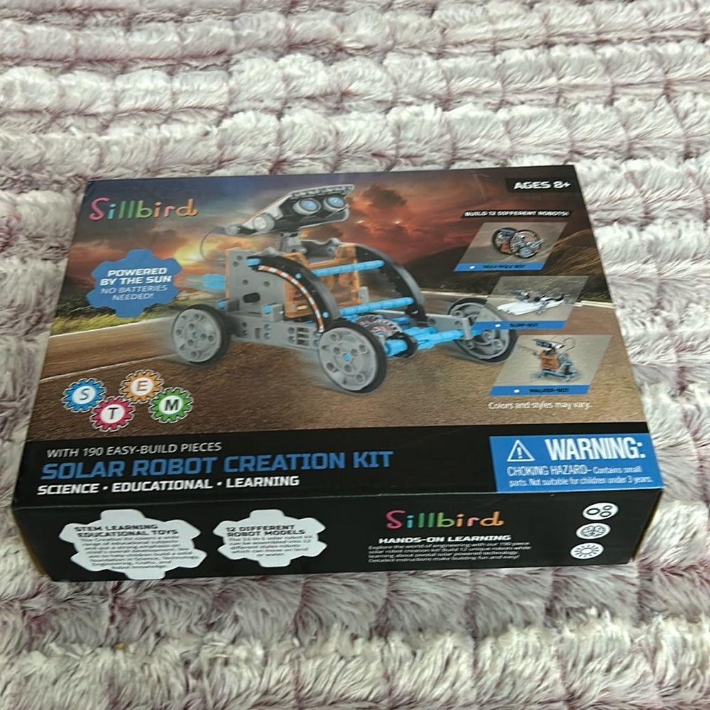 solar-powered robots with the Sillbird STEM Solar Robot Creation